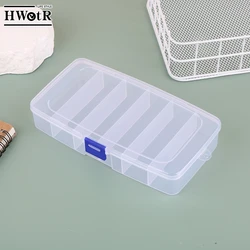 5/6-grid Portable Plastic Hair Clips Jewelry Storage Box Accessories Organizer Household Travel Supplies With Dust Proof