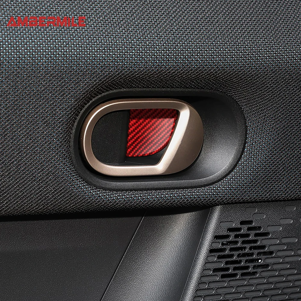 Car Door Bowl Panel for Mini Cooper S F65 F66 F67 2024 2025 Accessories Real Soft Carbon Fiber Sticker Trim Decal Styling