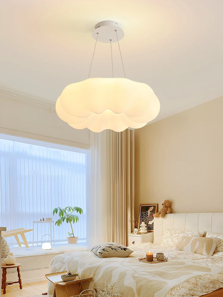 

Bedroom light master bedroom cream wind ceiling lamp cloud pumpkin lighting modern minimalist pendant light