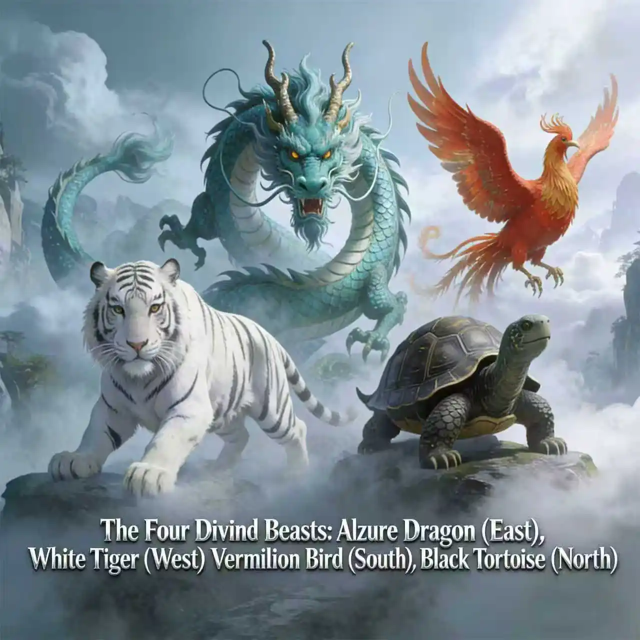 عملات الوحوش الصينية الأسطورية المقتنيات عملة التنين النمر سوزاكو زودياك تاي تشي ميدالية تذكارية الحظ