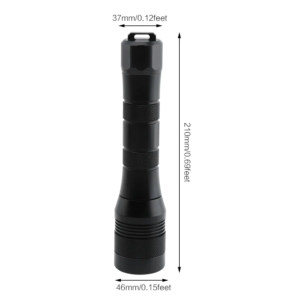 BORUiT DIV01 1050LM Underwater 150m LED Scuba Diving Flashlight IP68 Waterproof Submarine Lantern Diving Light