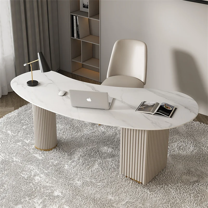 

Оптовая продажа, современный офисный стол SINTERED STONE Boss, компьютерный стол для салона красоты, медицинский стол для приема красоты, консультационный стол