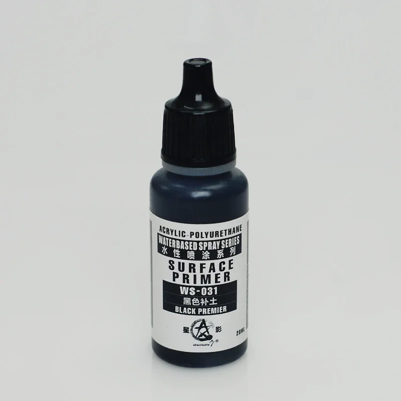 SUNIN 7 WS31-034 الأسود الاكريليك البولي يوريثين سطح التمهيدي الجمعية نموذج اللوحة الصباغ للنموذج العسكري هواية أدوات DIY بها بنفسك #5