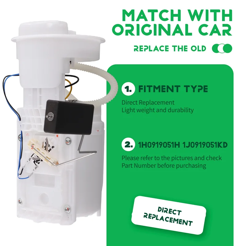 

1H0919051H Car Fuel Pump Assembly For VW Golf Bora Beetle Skoda Octavia 1991-2010 1J0919051KD-AD39