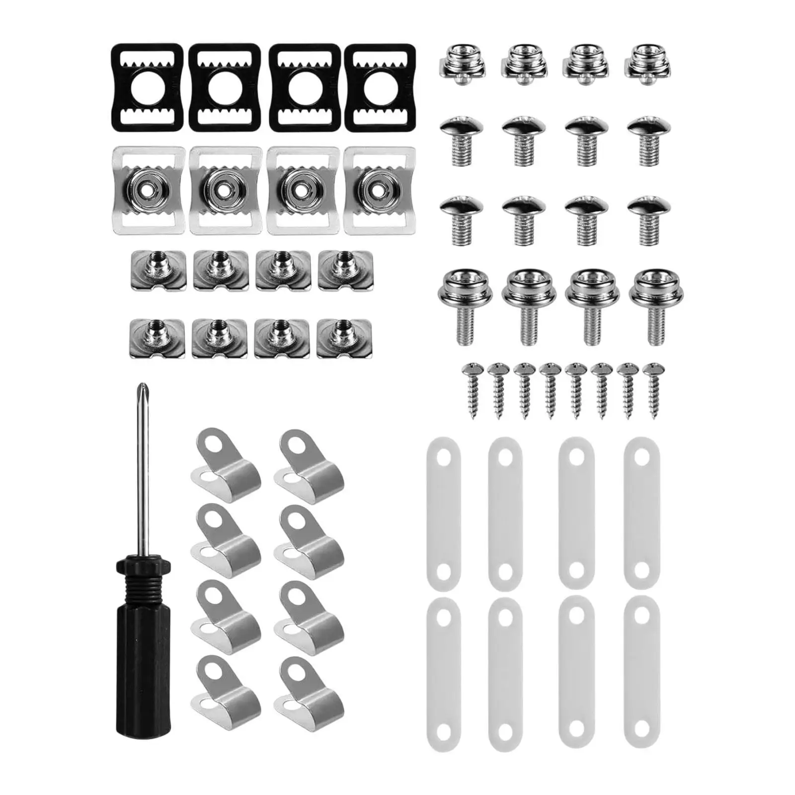 31 Pieces Hockey Helmet Repair Kit Chin Strap Adapter Replacement Accessories for Football Softball Ice Hockey Baseball Sports