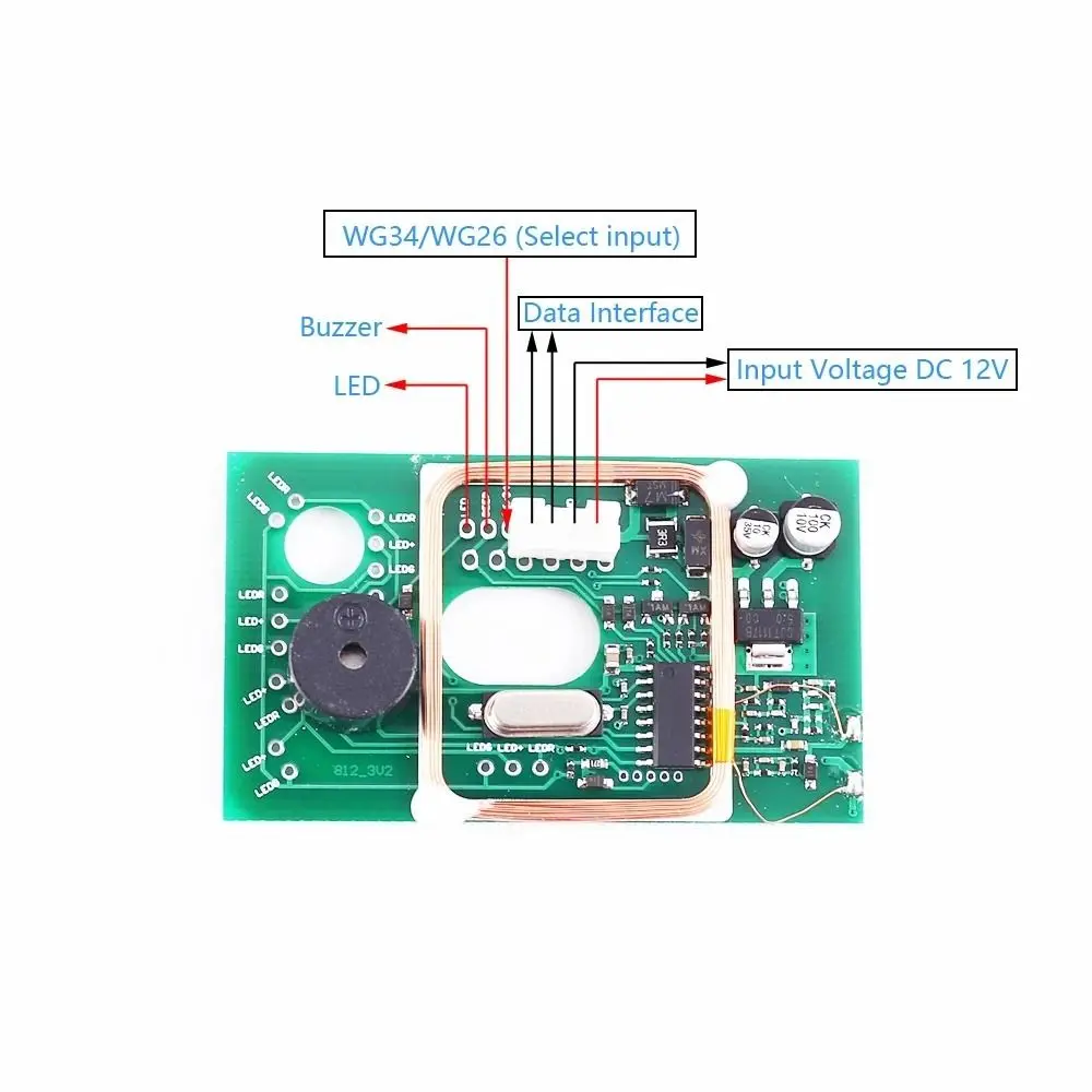 

Модуль считывателя RFID IC+ID 125 кГц/13,56 МГц 3,3 В/5 В, считыватель ID-карт, двухчастотный, WIEGAND, UART, беспроводной считыватель