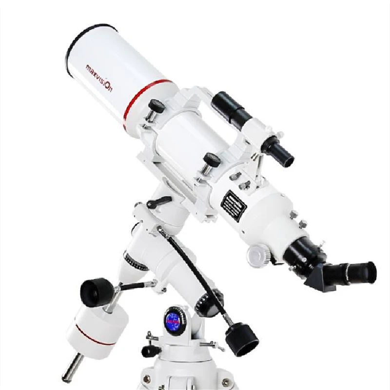 

Maxvison 102EQ 102/660mm Achromatic Astronomical Telescope with German Equatorial Mount 1.5 Inches Stainless Steel Tripod