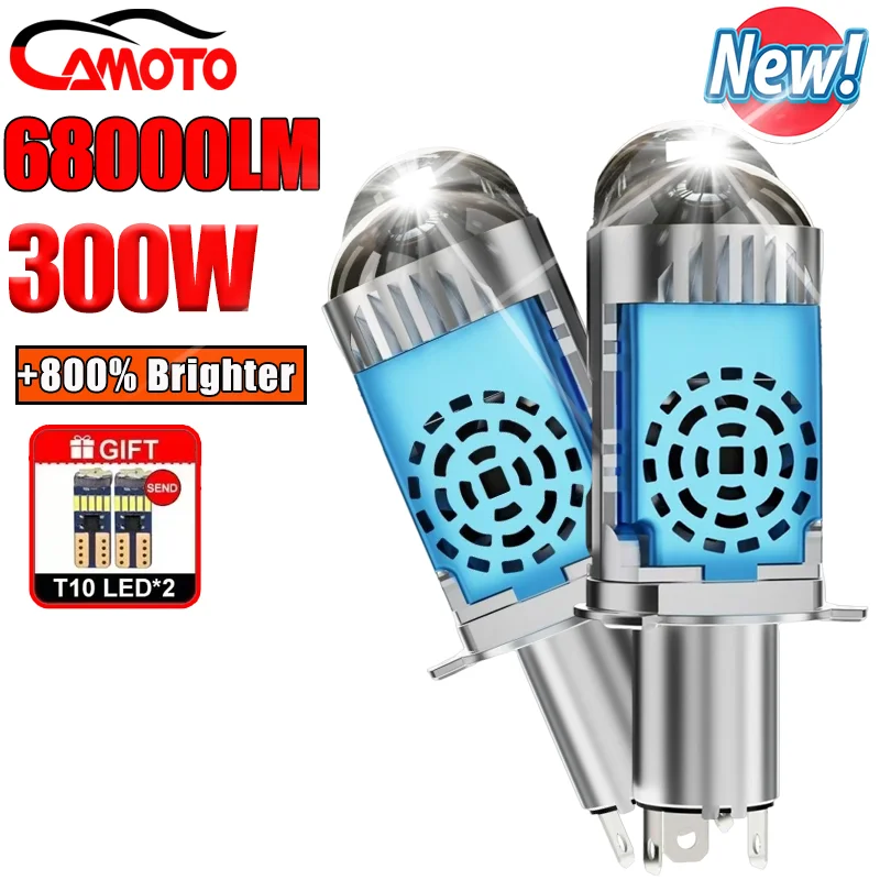 

NEW H4 Dual Lens Projector Car LED Headlights H4 9003 HB2 Hi/Lo High Bright Auto Motorcycle Light Plug&Play Light Modification