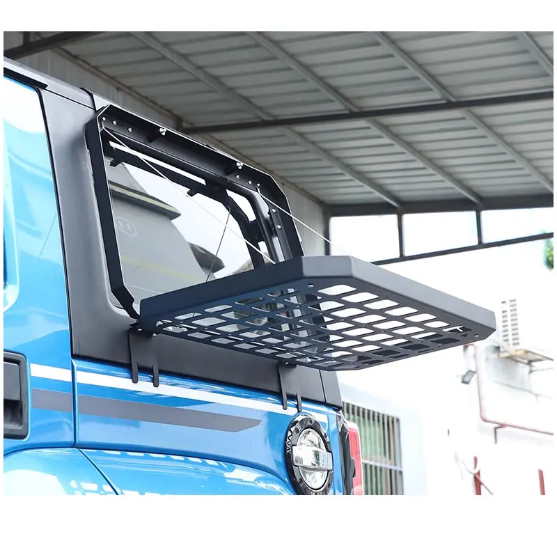 Side Window Expansion Platform for BAIC BJ40 Storage Rack Rear Window Decoration Net Modification Grille Frame 2018-2024