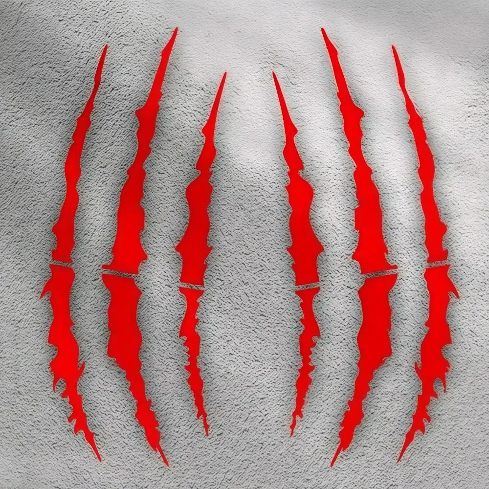 Demon Claw Motorcycle Stickers Vinyl DIY Helmet Stickers Waterproof Covering Scratches Car Vinyl Stickers Vehicle Decoration