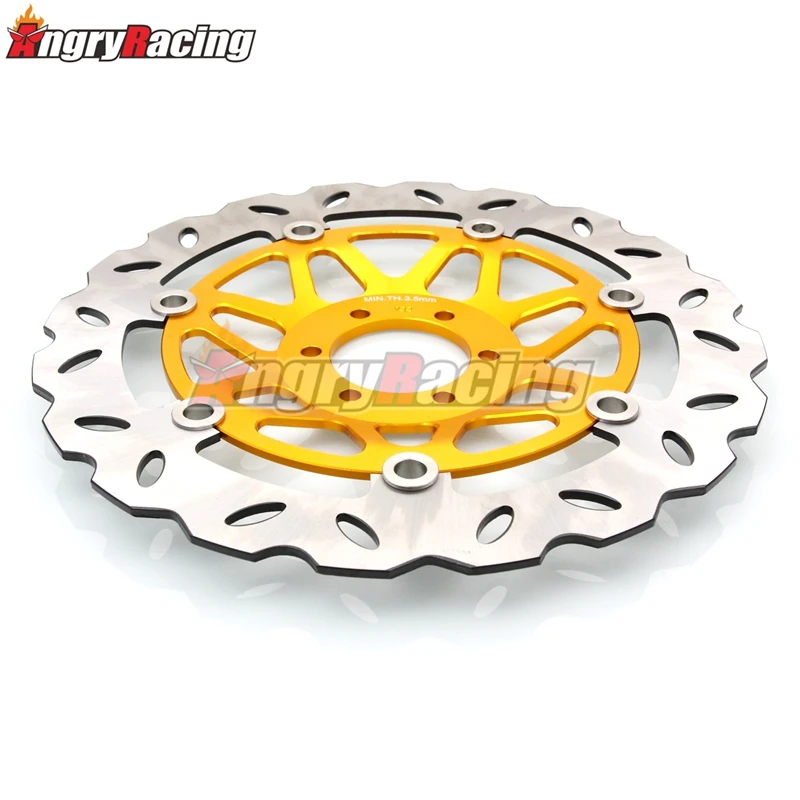 296mm Gold Motorcycle Front Floating Brake Disc Rotor For Honda CB250 Hornet 250 CB 1996-2001 VTR250 VTR 250 MC33 1998-2007