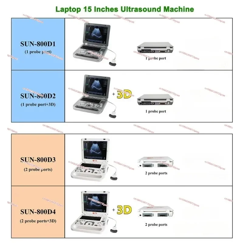 High quality 3d ultrasound machine medical scan digital pseudo color usg 4d optional ecography