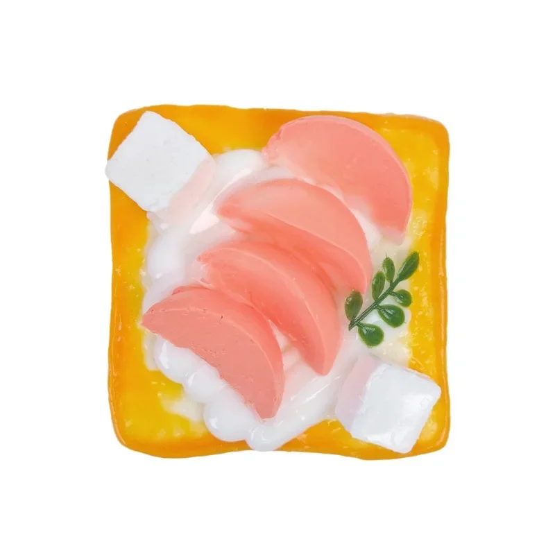 Food Grade Silicone Cream Toast Squishy Toy Slow Rebound Stress Relief Anti Stress Pinch Toy Cement Texture Wholesale Bulk