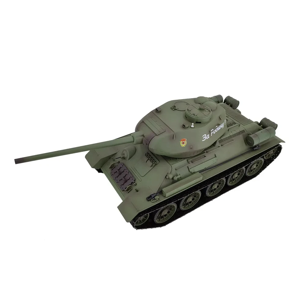 1:16 Henglong 3909-1 Russian T-34/85 Rc Metal Tracked Vehicle 7.0 Version Simulated Smoke Combat Armored Tank