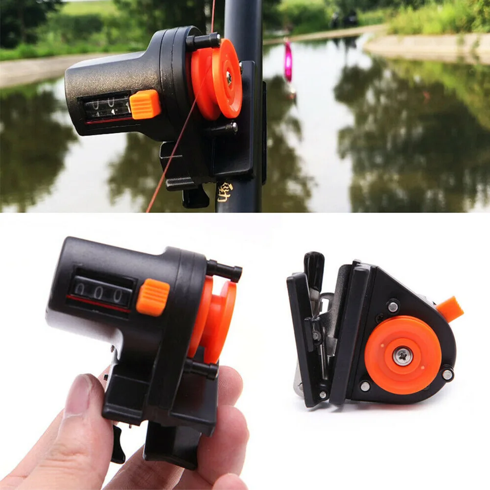 Fishing Line Counter 0-999 Meters Length Measurement Counter Fishing Line Depth Finder Counter Manual Meter Gear Fishing Tool