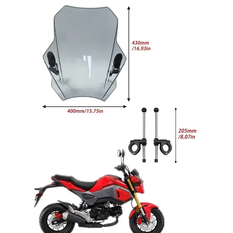 

ДЛЯ GROM 125 GROM 125 MSX 125 MSX 125 grom 125 Запчасти для мотоциклов Лобовое стекло Лобовое стекло Козырек лобового стекла