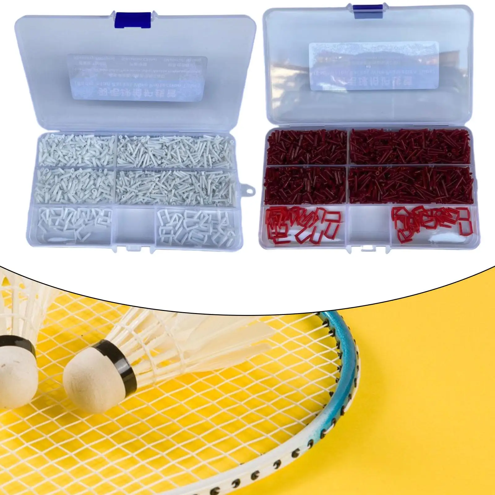 1240x Badminton Racquet Grommets Eyelets Portable Badminton Grommets Tube Protection for Maintenance Racketball Repair Equipment