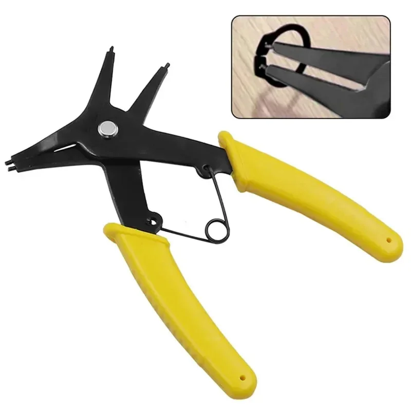 YS Internal and External Spring-loaded Pliers Dual-purpose Snap Rings 2-In-1 Mounting and Dismounting Tools Hardware