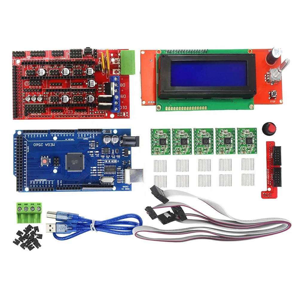 

Ramps 1.4 2004 Screen Mega2560 A4988 Stepper Motor Driver 3D Printer Accessories