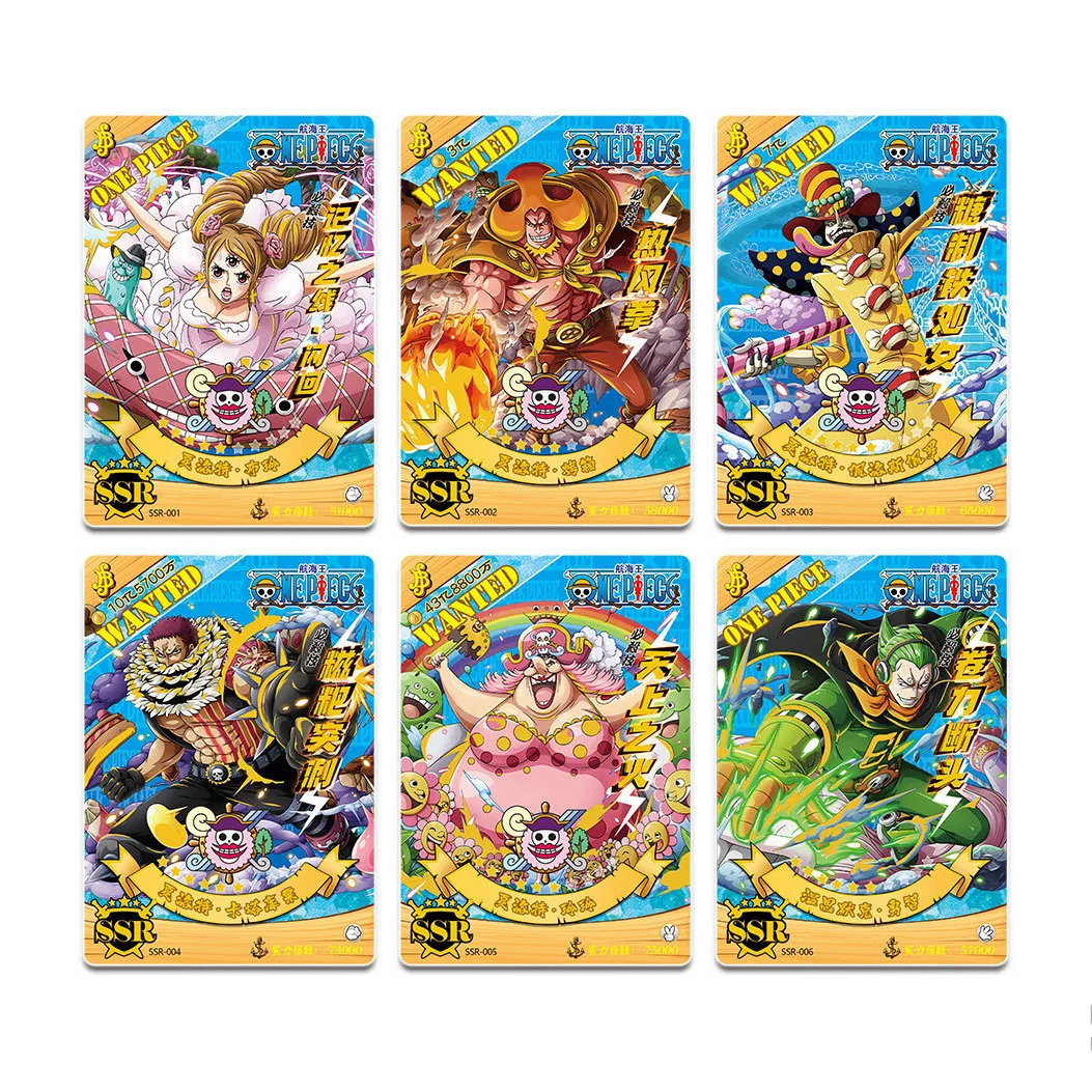 Kolekcje jednoczęściowe rzadkie karty box Anime Luffy Zoro Nami Chopper TCG gra kolekcje karty bitwa dla dziecka prezent urodzinowy zabawka