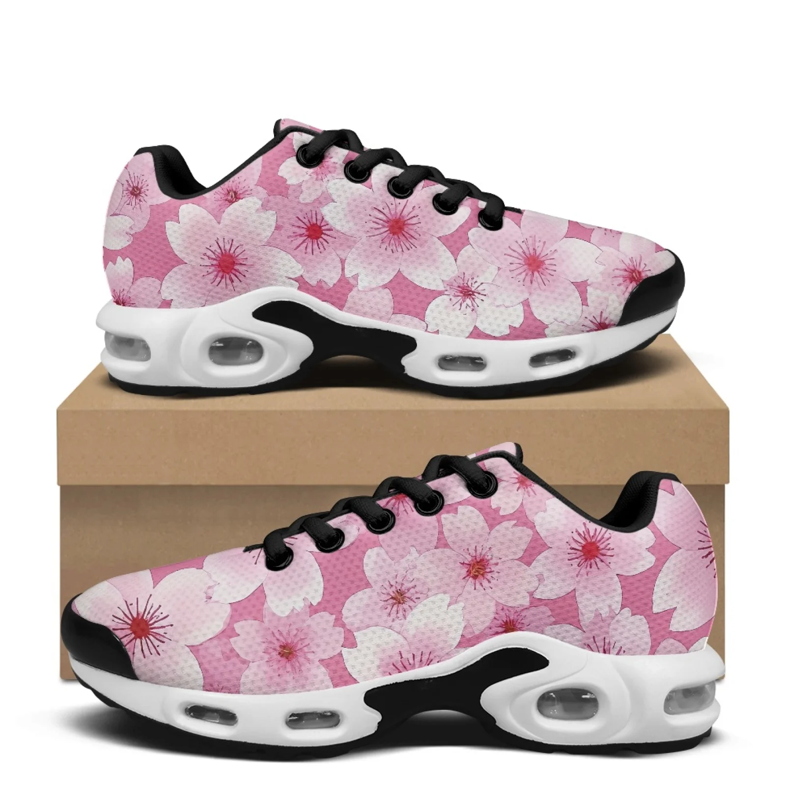 PENSTROLL Pumpkin Print Non Slip Air Cushion Sneakers Tennis Sneakers for Men Breathable Walking Shoes