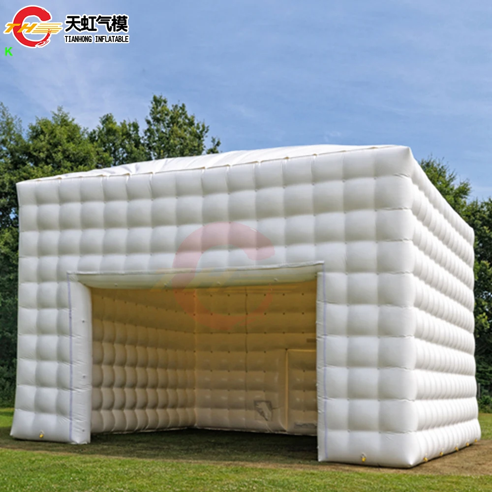 Outdoor Big Festival Party Event Inflatable Tent Hot Selling White Inflatable Cube Tent Oxford Fabric Outdoor Inflatables