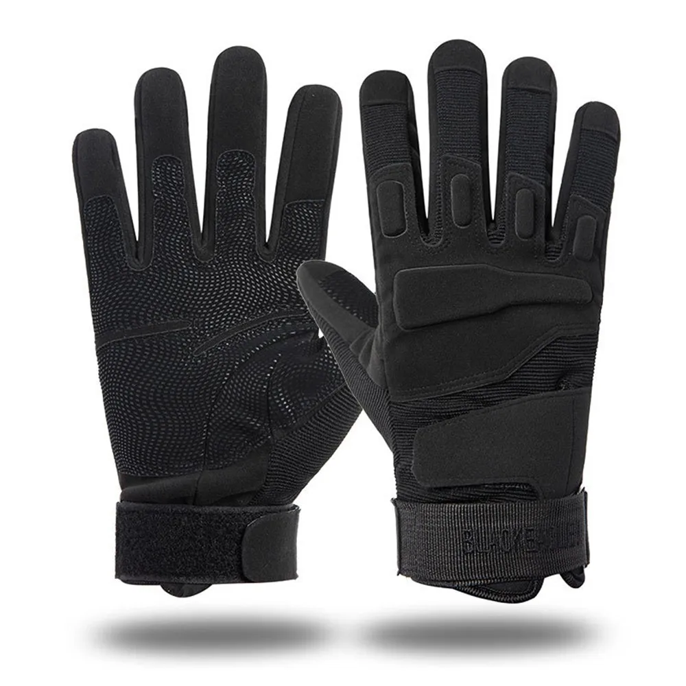 

Men's Anti-slip Windproof Breathable Full Finger Gloves Motorcycle Training Cycling Outdoor Hiking Sports Workout Gloves W012