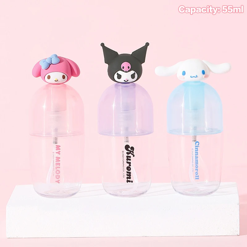 Sanrio Minha Melody Cachorro Canela Frasco Split, Kuromi dos desenhos animados, Loção Portátil Viagem Spray, Creme Facial Sub Bottling, Presente da menina, Kawaii