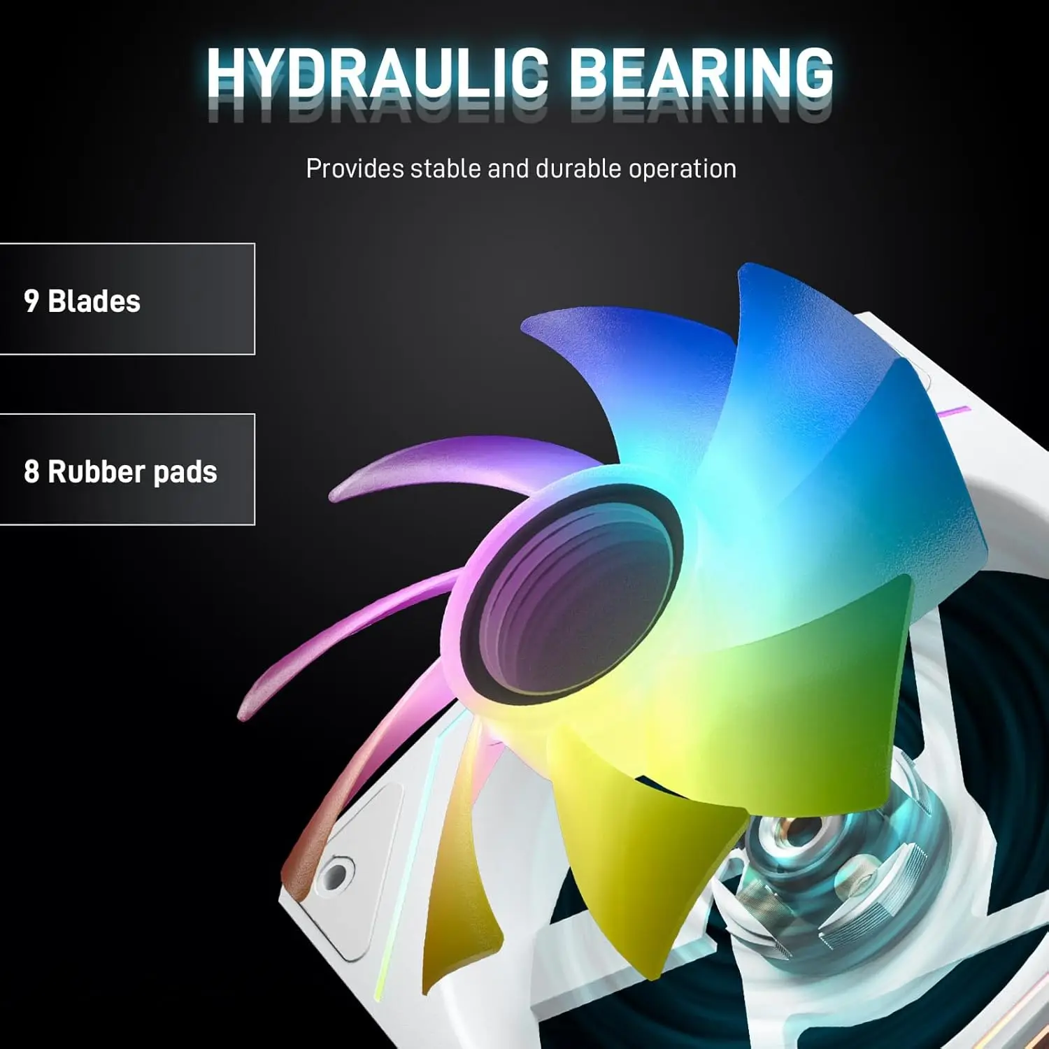 LDPCSJ PRISM 4 PRO コンピュータシャーシファン 12 センチメートル ARGB 4 ピン PWM 静音冷却ファン 12V 大風量 45.2CFM/600-1500RPM