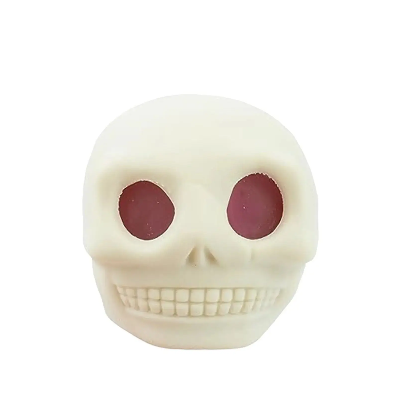 Halloween Eye Bug Skull Head Pinching Funny Squeezing Prank Toy Simulated Skull Decompression Toy Skull Head Squeezes Insects