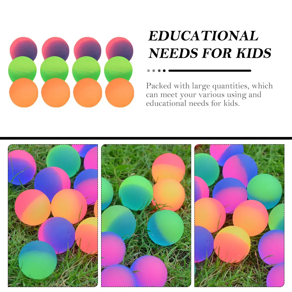 12 pezzi palline rimbalzanti per bambini palline rimbalzanti in gomma satinata gioco di società sollievo dallo stress bambini divertimento giocattolo di gomma per bambini giocattoli rimbalzanti