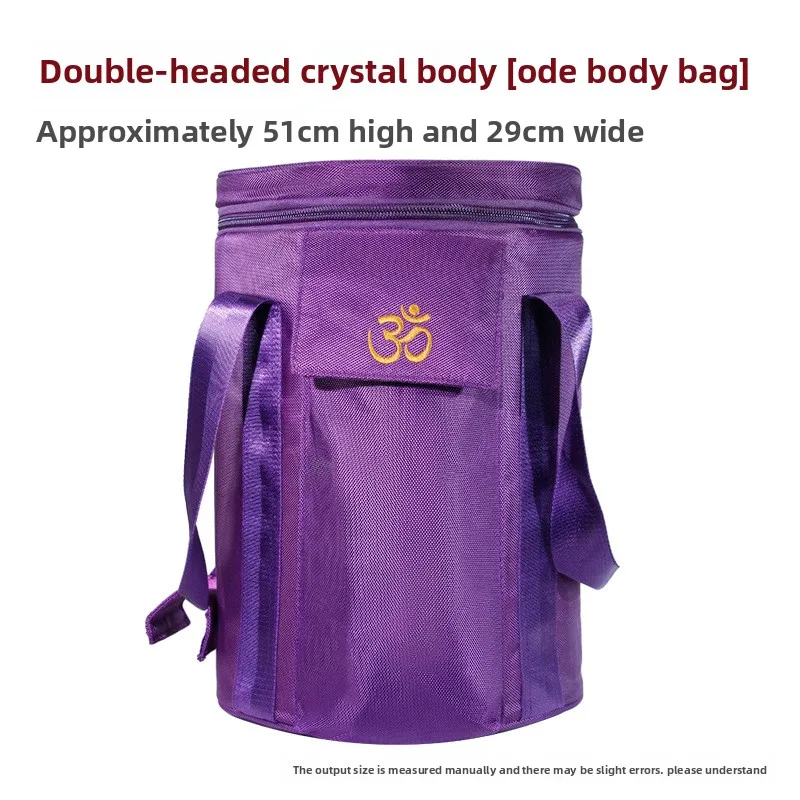 Segurar tigela de canto de cristal transparente de duas cabeças sagrado graal terapia de som yoga meditação instrumento de percussão ornamento