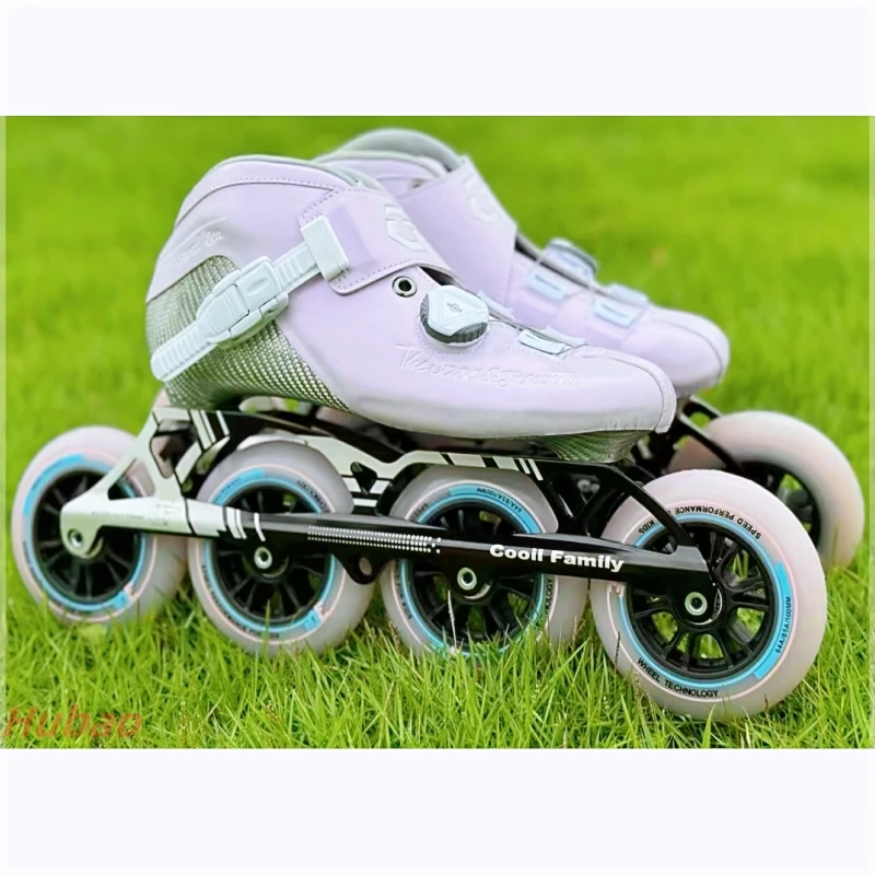 

Adult Professional Competition Speed Skates Carbon Fiber Inline Skates Youth Teenager Sports Speed Skates Size 28-41