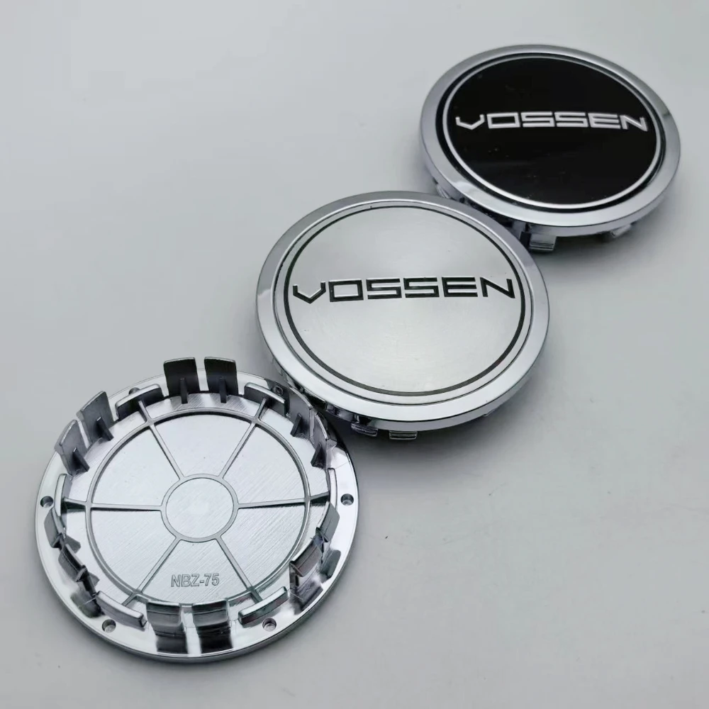 4pcs 75MM Clips 65MM Vossen Logo Emblem Badge Car Wheel Center Caps Wheels Hub Dust Cap Rim Hubcaps Dust Cover Car Accessories view 3