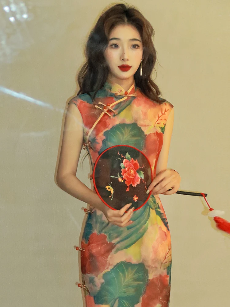 Retro Hong Kong Sle Pear Blossom Embroidery  Young Ele Aosphere Daily Wear Summer Beautiful Quali anghai