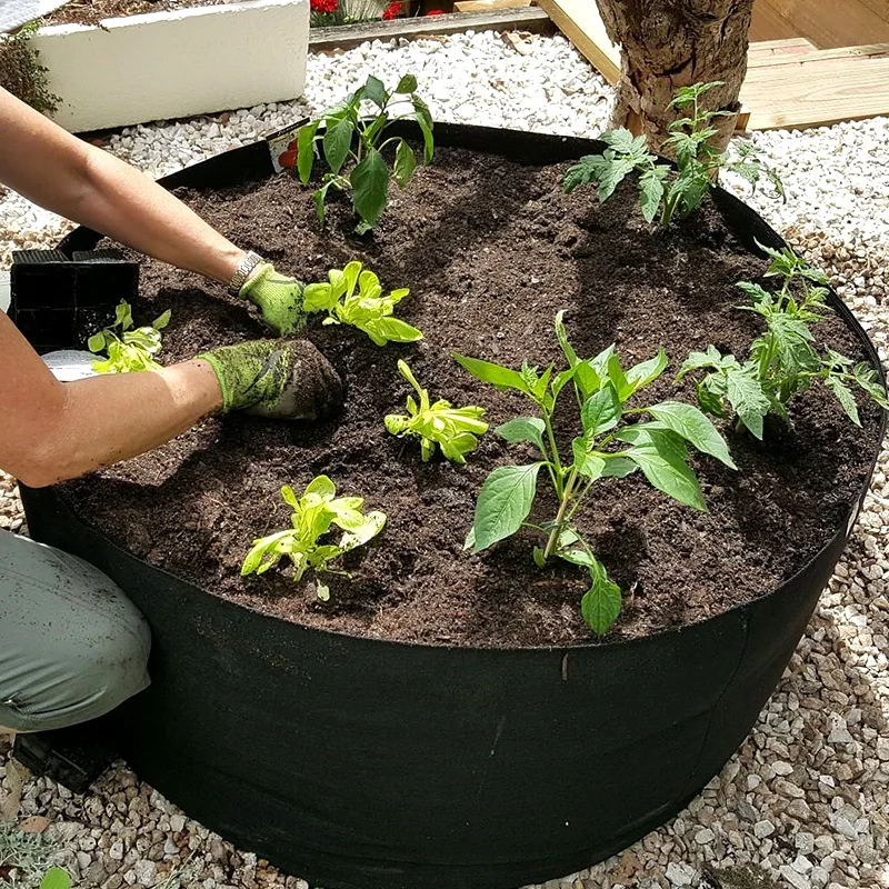 

Non Woven Planting Bag Customized Felt Large Planting Bucket Gardening Pots