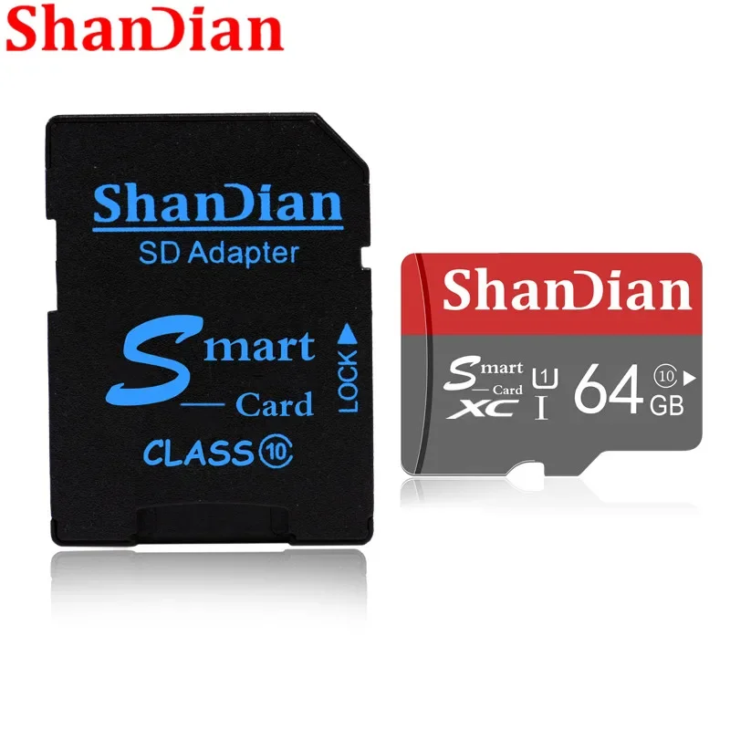 Smart SD Card Class10 Memory Card 64GB telefono cellulare archiviazione esterna applicabile videosorveglianza Drone Driving Recorder 32G