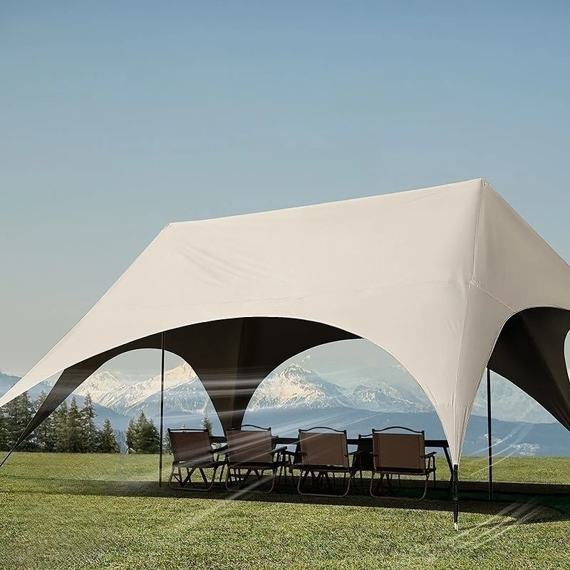 

Tent outdoor tables and chairs, camping lazy speed, open the sky, no shading shacks