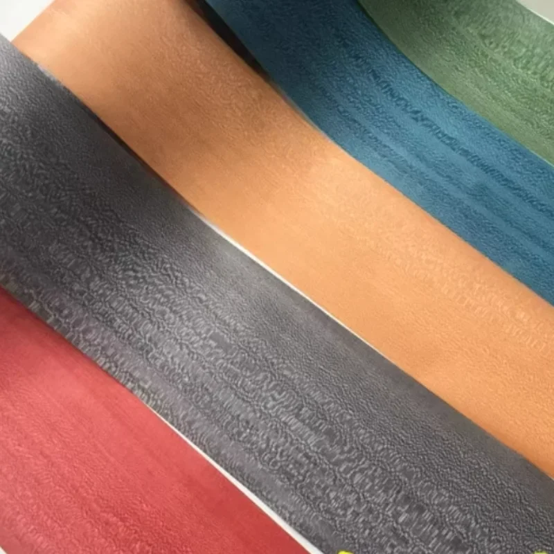 

Stained Nyatoh Wood Veneer Multi-Color Sheets Modern Furniture Accent Wall Decor Cabinet Door Design Panels L: 2.5MetersX18cm