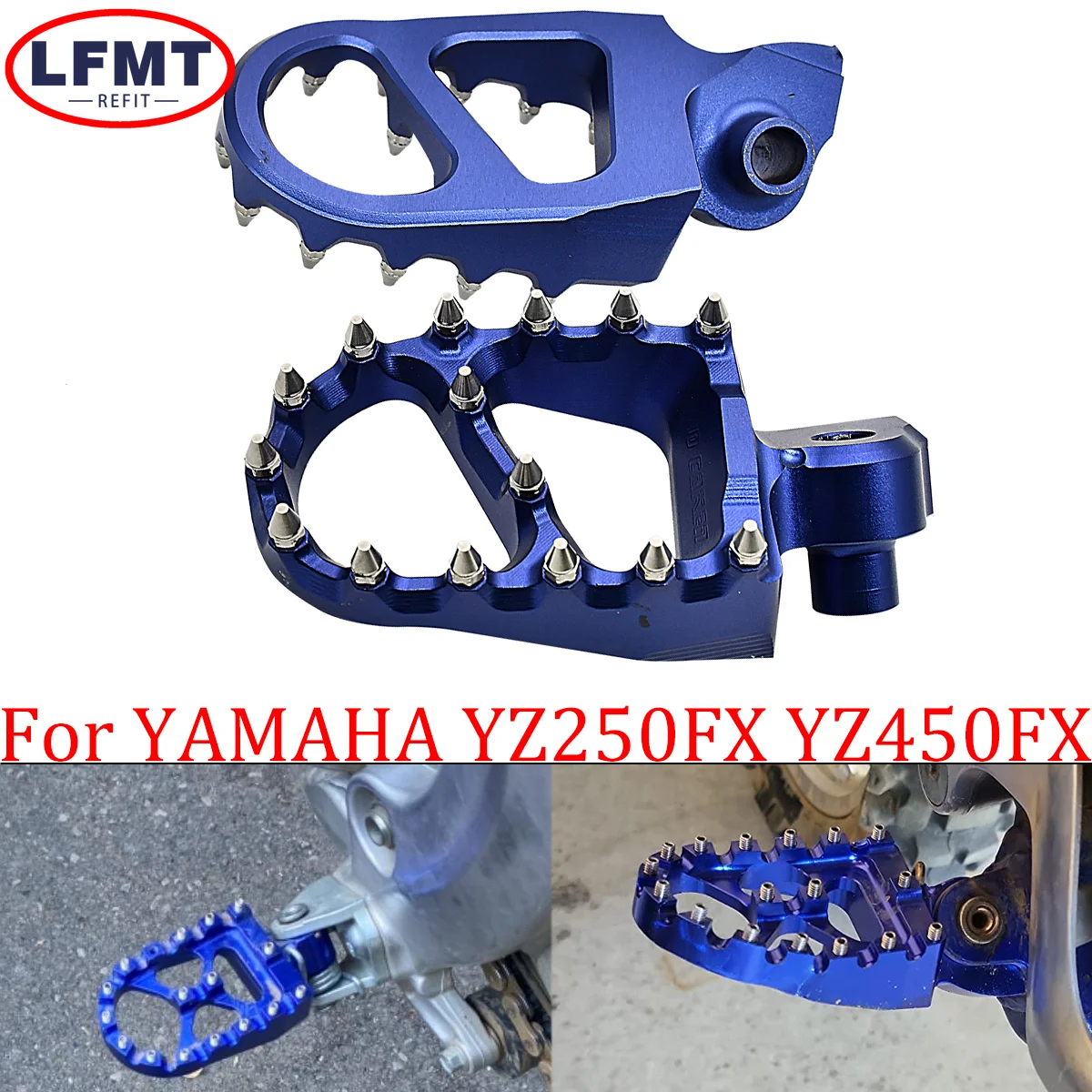 Dirt bike 7 series pedal blue For YAMAHA YZ65 YZ85 YZ125 YZ250 YZ250F YZ450F YZ125X YZ250X FX WR250F WR450F