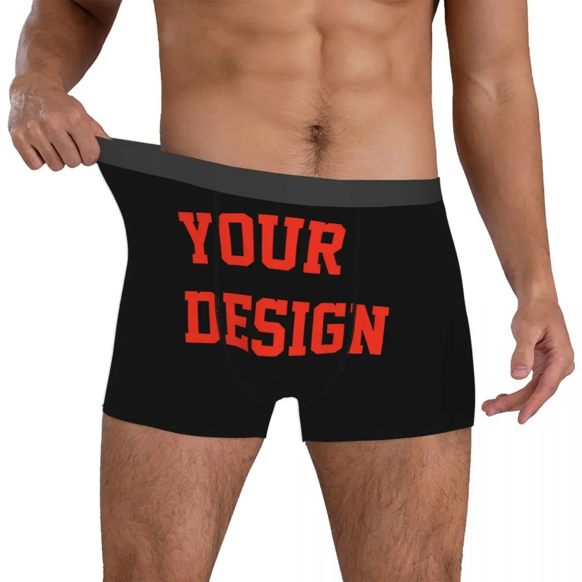 Custom Pattern Boxer Shorts Panties Men Your Design Customize Underwear Anime Soft DIY Underpants for Male