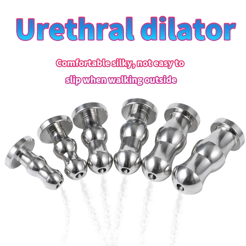 6 Sizes Urethral Catheter Dilator Ejaculation Delay Toy Sex Toys for Men Penis Plug Urethral Dil Sounding Urethra Stimulate