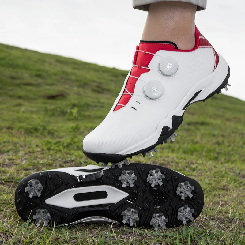 2026 New Professional Men's Golf Shoes Men's Black and White Grassland Anti Slip Walking Shoes Fashion Golf Sports Shoes Men