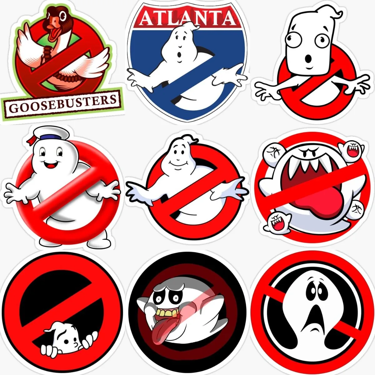 Ghostbusters Creative Funny Badge Stickers Car Window Glass Motorcycle Bicycle Wall Truck Off-road Table Room Decal Assecories