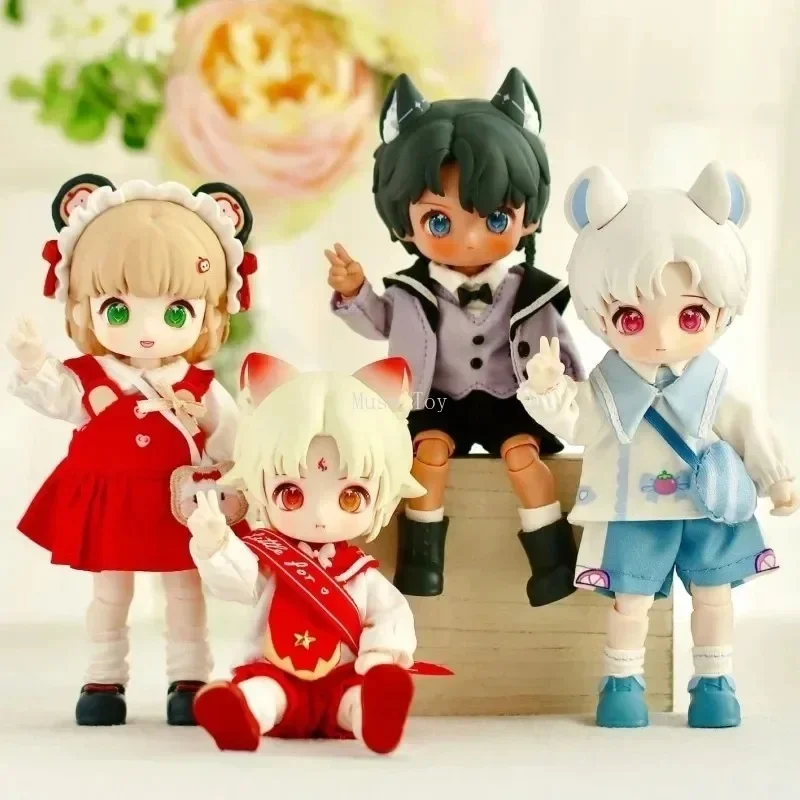 Nagi Jointly Movable Bjd Exchange Student Series Anime Peripheral Action Figure Kawaii Model Garage Kit Children Cute Toy Gift