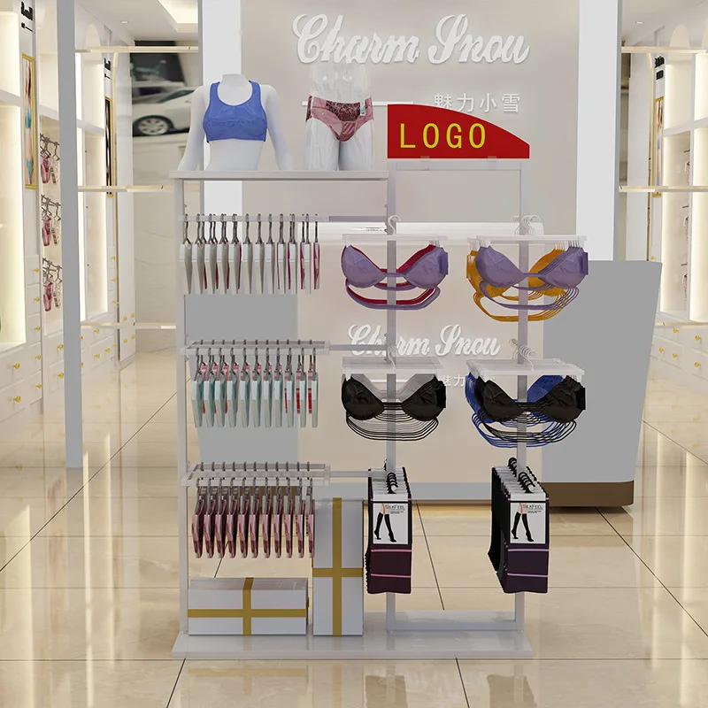 Shop underwear bra rack floor-to-ceiling, clothing store display Nakajima shelf