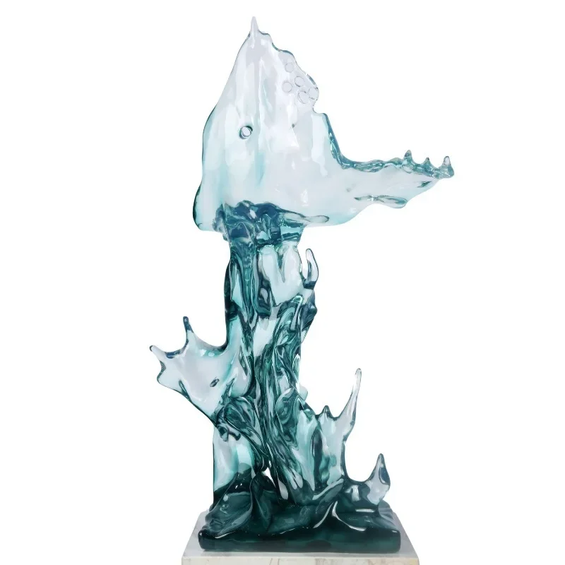 

Living room decoration ornament platinum crystal transparent resin