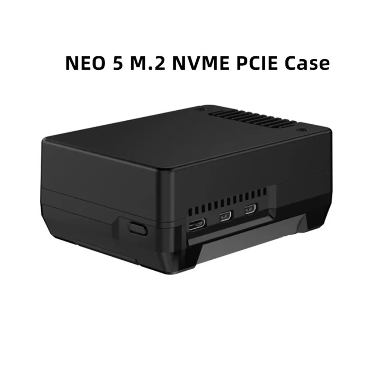 NEO 5 M.2 NVME PCIE Case for Raspberry Pi 5 with PWM Fan Built-in Heatsink for SSD Boot Pi 5 From M.2 NVME Drive