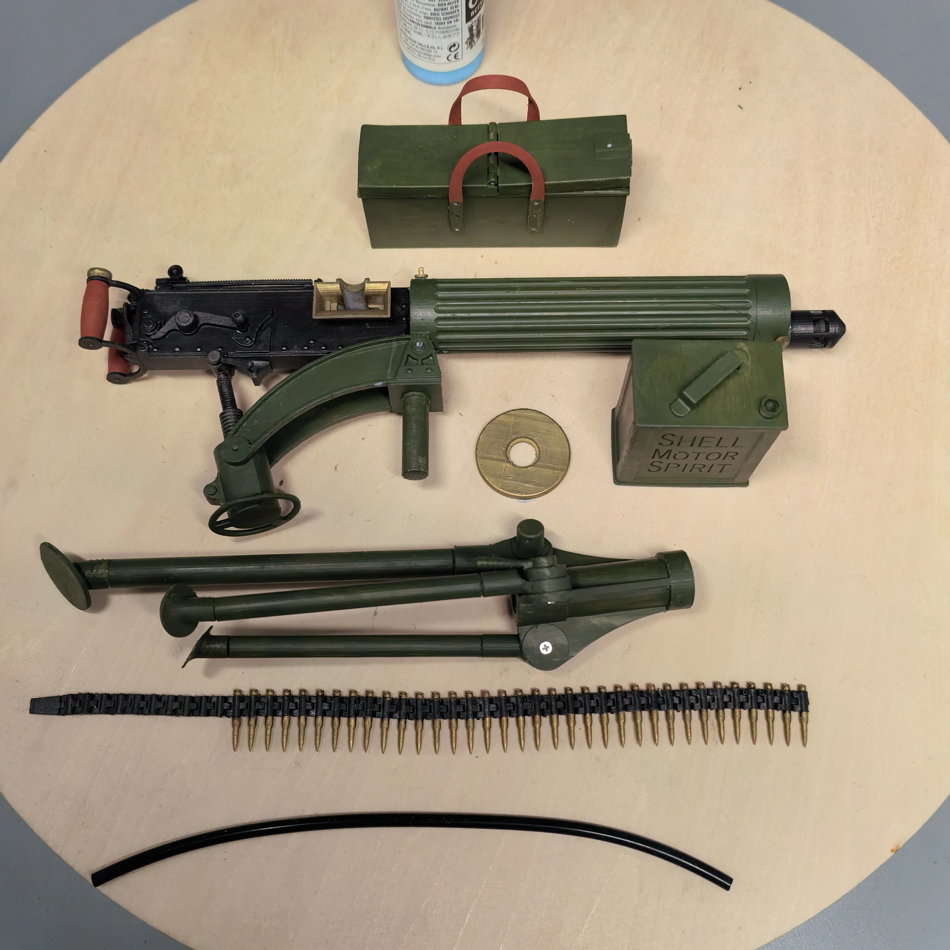 1/6 ثلاثية الأبعاد مطبوعة فيكرز آلة ثقيلة مسدس لعبة نموذج عالية التفاصيل مصغرة لشخصيات العمل 12 بوصة قابلة للطلاء تحصيل