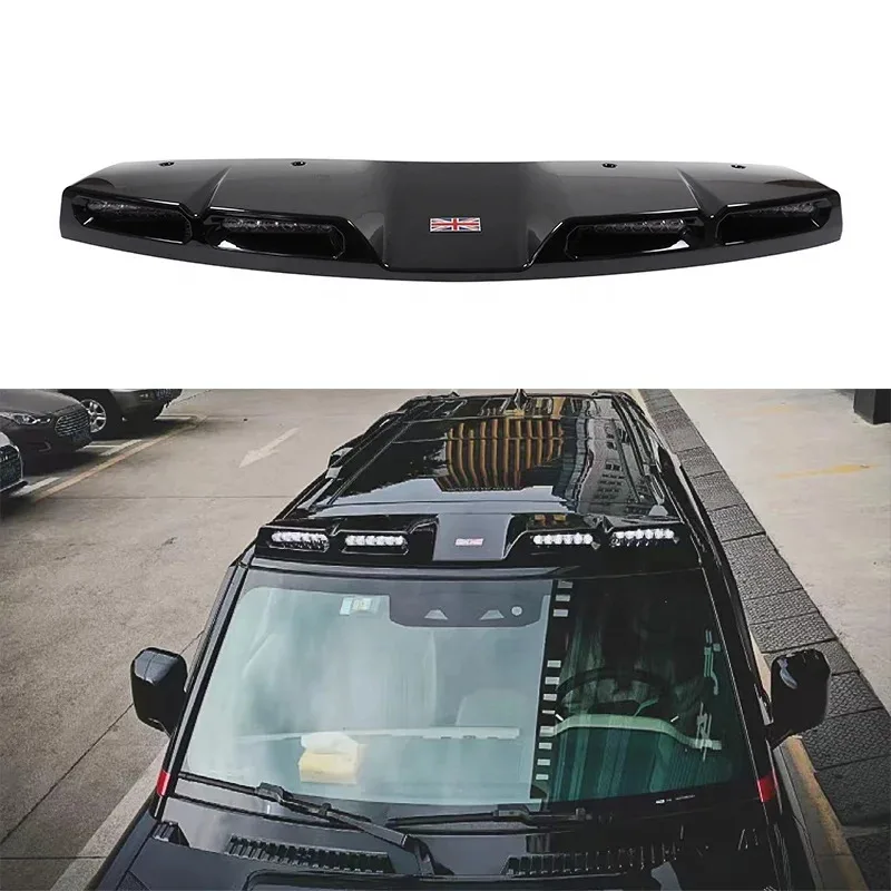 

Factory Hot Selling Auto Front Roof Spoiler Lamp LED Car Dome Light for 2020+ Land Rover New Defender 110/90 Gloss Black Car Ext
